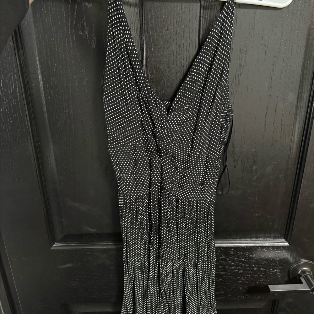 Angie Black and White Maxi Dress